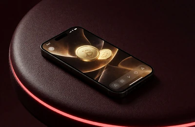 Smartphone mit leuchtender digitaler Wallet und goldenen M&uuml;nzen - E-Wallet Auszahlung in 24 Stunden