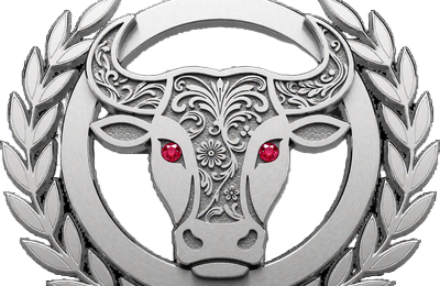 Platin-Stierkopf-Abzeichen f&uuml;r VIP Level 4 Torero im Casina Casino VIP Programm